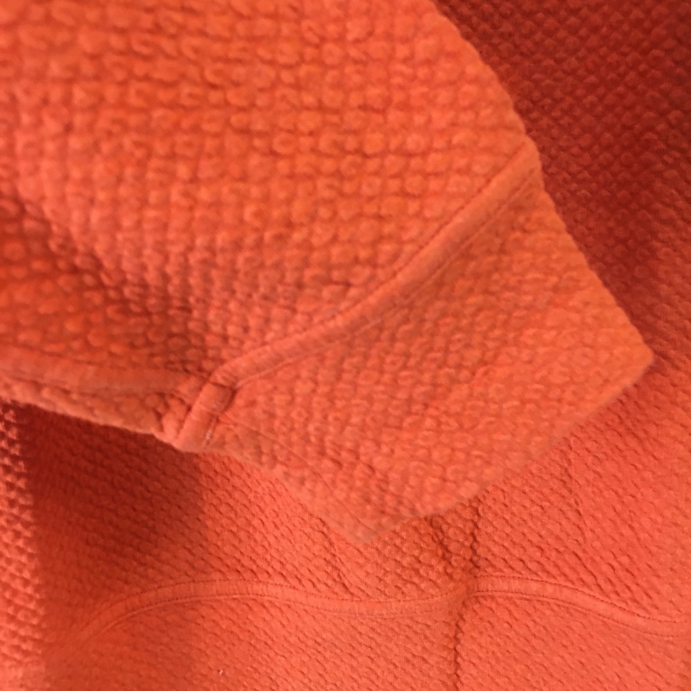 Lululemon All Yours Crewneck Sweatshirt 8 Orange Textured Oversized Loun… - Picture 7 of 10